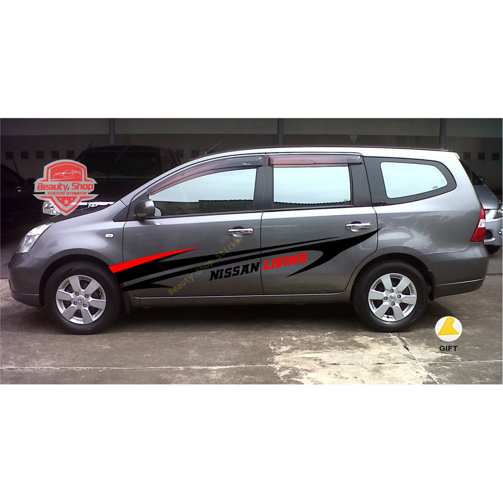 Jual sticker stiker mobil nissan livina list cutting stiker tribal body ...
