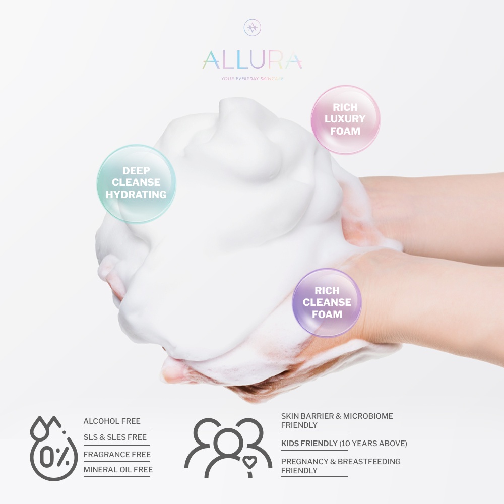 Jual Allura Acne Buster Mild Cleanser Foam 100 ml | Shopee Indonesia