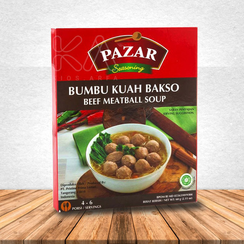 Jual Pazar Bumbu Kuah Bakso 60 Gram Shopee Indonesia