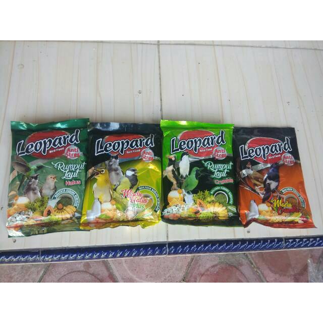 Jual Leopard Madu Halus Rumput Laut Crumble Makanan Burung Berkicau