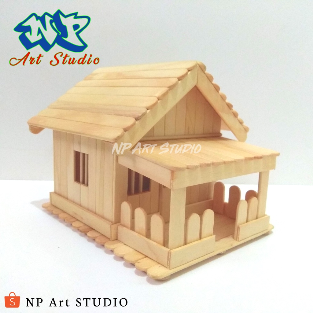 Jual Miniatur Rumah Adat Betawi Dari Stik Es Krim | Shopee Indonesia