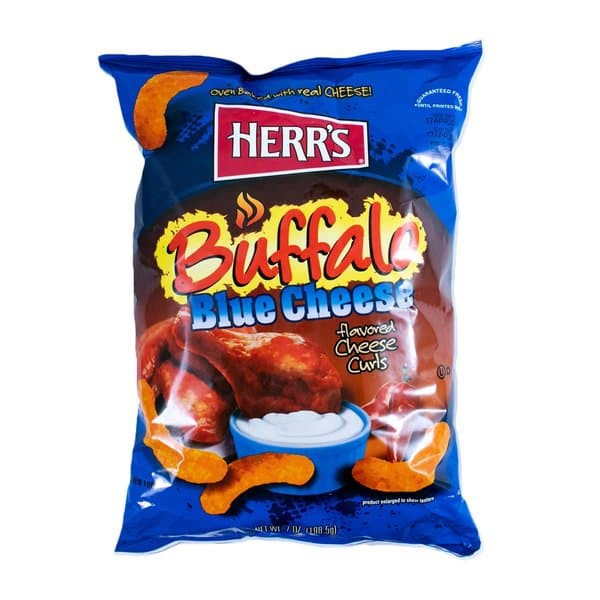 Jual Herr's Buffalo Blue Cheese Flavored Cheese Curls 198 g | Shopee ...