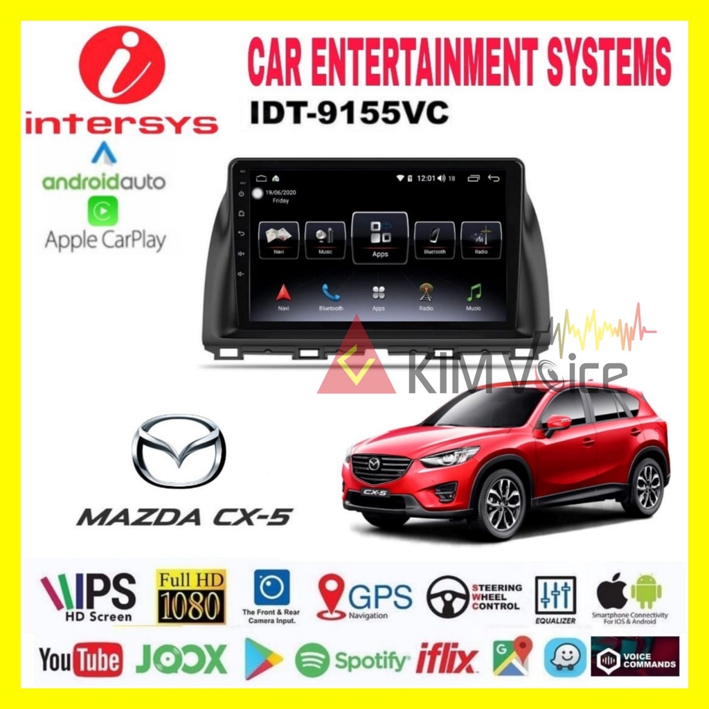 Jual Head Unit Android Intersys OEM Mazda CX5 2011-2015 9 Inch Soket ...