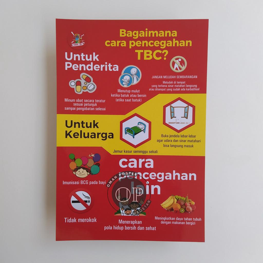 Jual Poster Cara Pencegahan Tbc Poster Tbc Cara Mencegah Tb