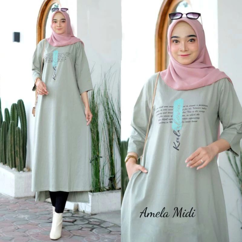 midi dress kaos KAOS ICONA by KAOS - Military green
