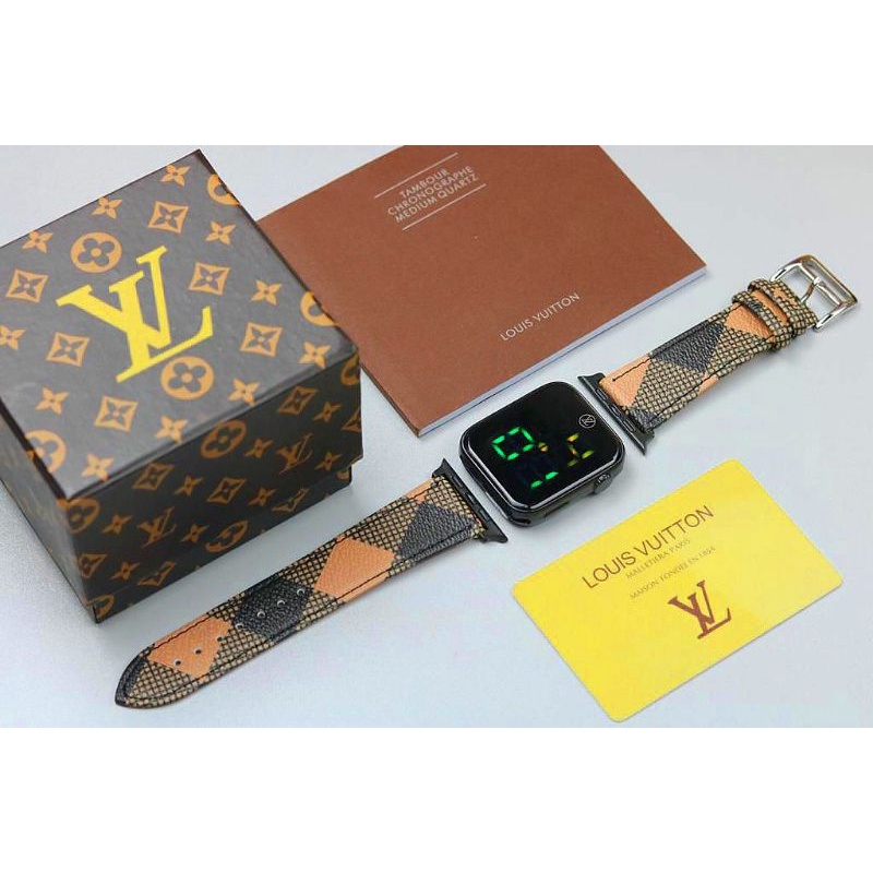 Jual Jam Tangan Digital Wanita Louis Vuitton LV202108X38 Tali Kulit