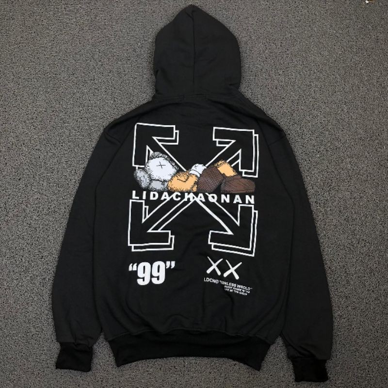 Off white motif clearance hoodie