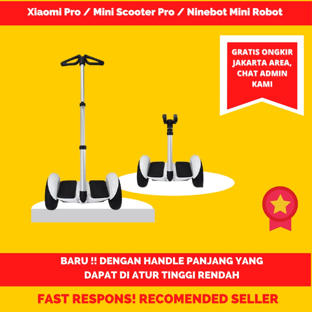 Jual ninebot mini pro + tongkat handle panjang dapat di atur / ninebot ...