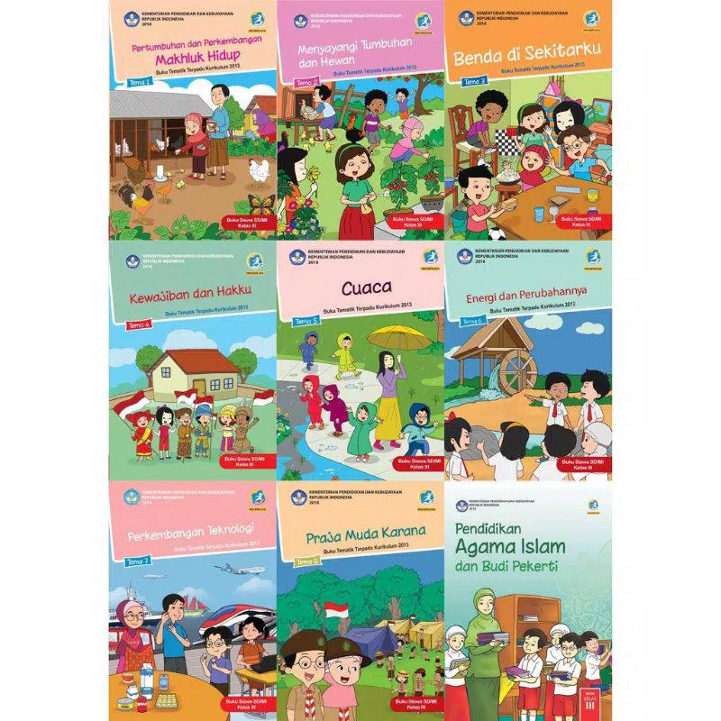 Jual Buku Tematik Dikbud Siswa SD K13 Kelas 3 Revisi Terbaru | Shopee ...