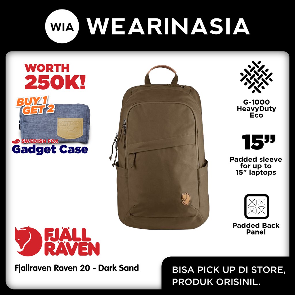 Jual Tas Ransel Fjallraven Raven 20 Original Shopee Indonesia