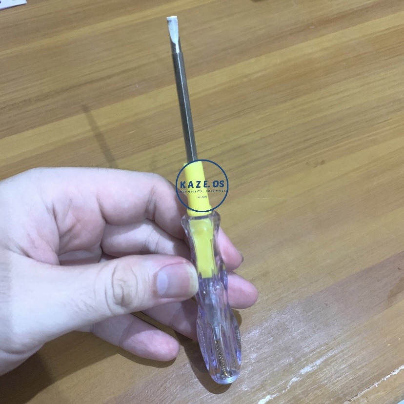 Jual ASLI 100% OBENG TESPEN LISTRIK BOLAK BALIK PLUS MINUS TESTPEN ...