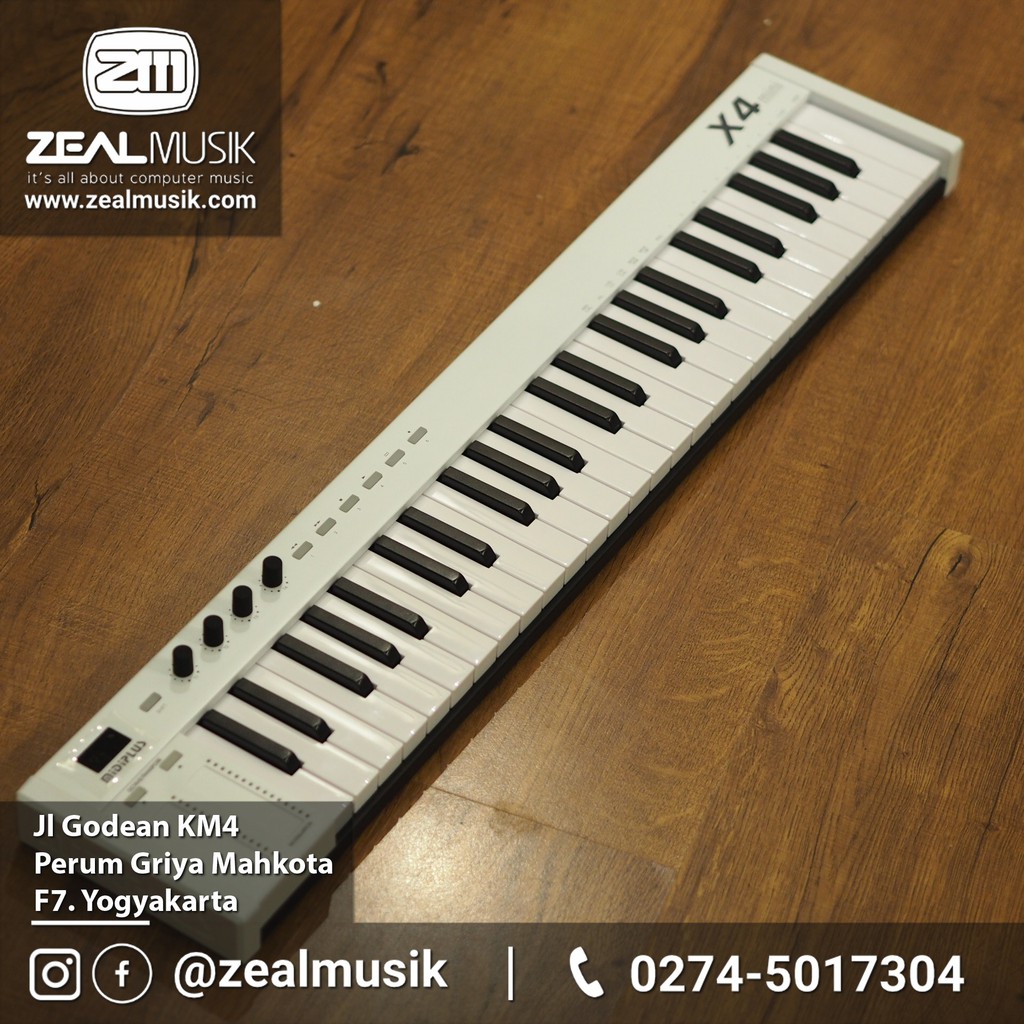 Jual MidiPlus X4 Mini USB MIDI Controller 49 Keys Zeal Musik Jogja