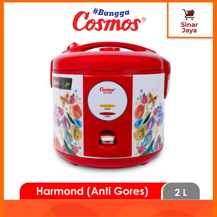 Jual COSMOS CRJ6305 Magic Com / Rice Cooker Harmond 2 Lt (Anti Gores