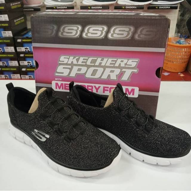 Jual Sepatu Skechers Woman Original Mall Sale Black | Shopee Indonesia