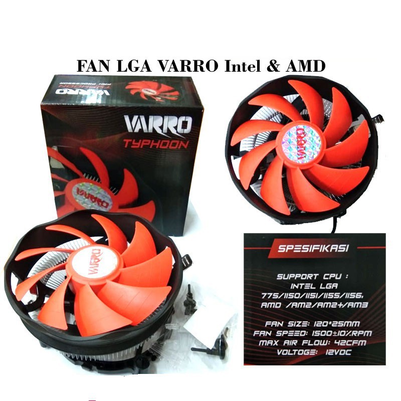 Jual FAN PROC. VARRO LGA 775/1155/1150 FOR DC / Ci3 / Ci5 | Shopee ...