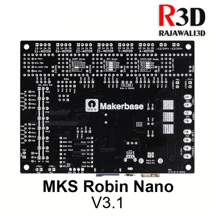Jual MKS Robin Nano V3.1 168Mhz 32Bit F407 3D Controller Board | Shopee ...