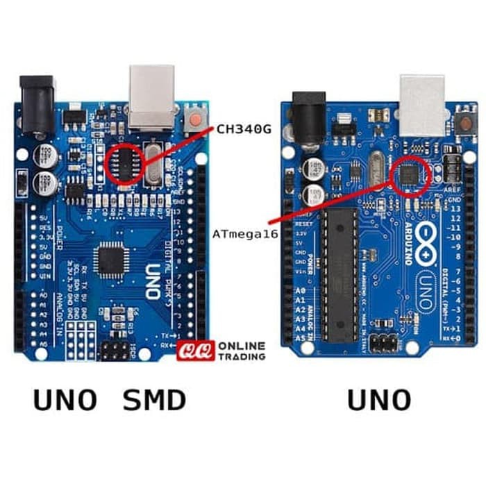 Jual Arduino Uno R3 Smd Atmega328p Mega328p Ch340g Tanpa Usb Kabel