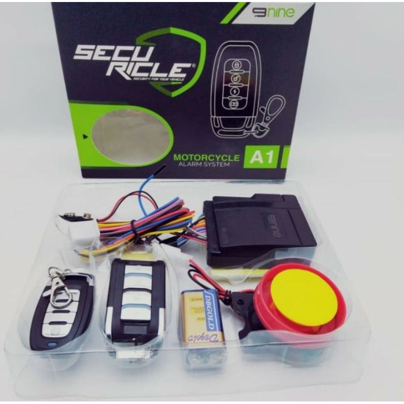 Jual ALARM MOTOR UNIVERSAL NINE SCURICLE A1, A2 ORIGINAL NEW ) | Shopee ...