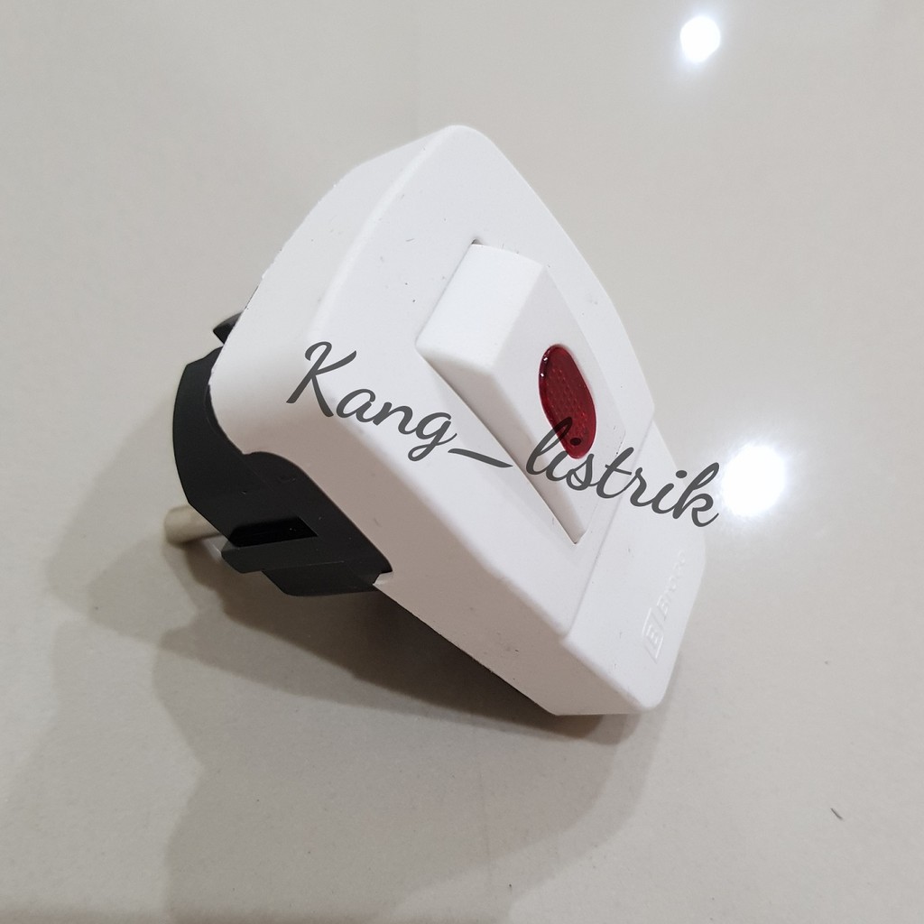 Jual Steker + Saklar dengan lampu (On/Off) Broco - 13311L | Shopee ...