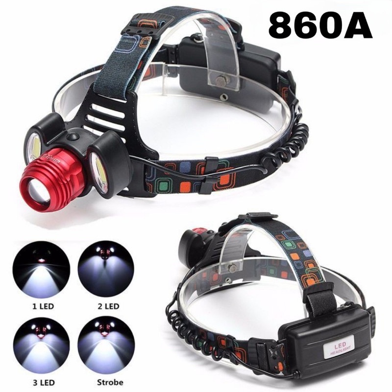 Jual SENTER KEPALA HEAD LAMP LED ROTARY ZOOM T6 860A | Shopee Indonesia