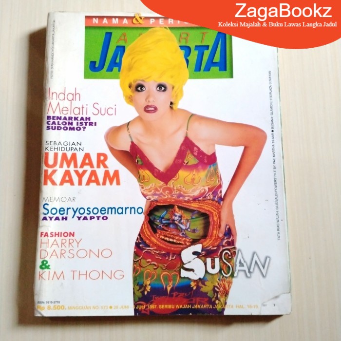 Jual Majalah Jakarta Jakarta No573 Jun 1997 Susan Bachtiar Shopee Indonesia 0113