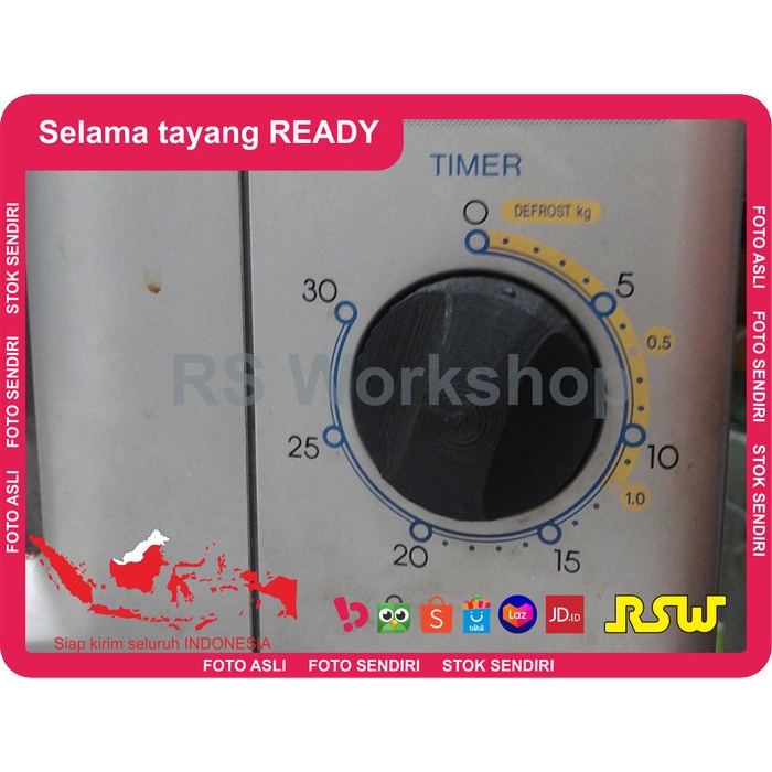 Jual Microwave Knob Timer Microwave Sharp R-200J Series 3D Print ...