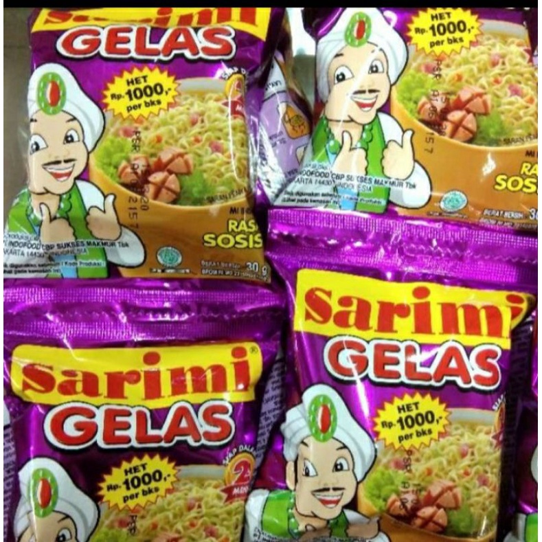 Jual Sarimi gelas all variant rasa 30GRx10pcs | Shopee Indonesia