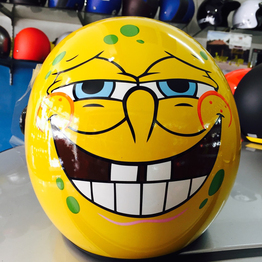 Jual HM2707 Helm Spongebob Kuning Yellow Xyz Bogo Murah Shopee Indonesia