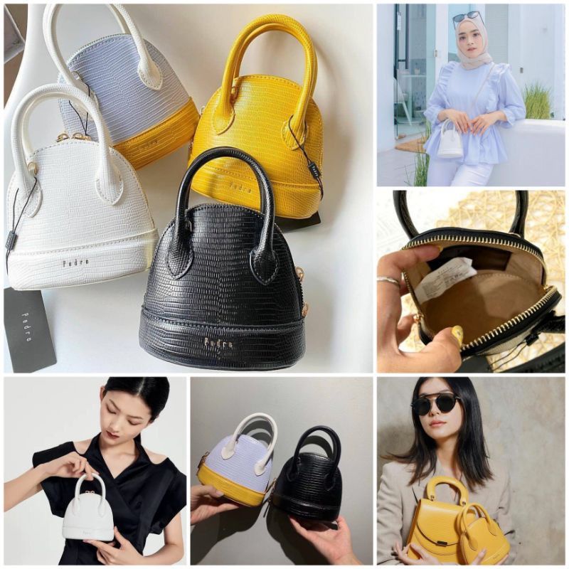 Jual TAS WANITA PEDRO MINI LIZARD EFFECT TOP HANDLE BAG Shopee Indonesia