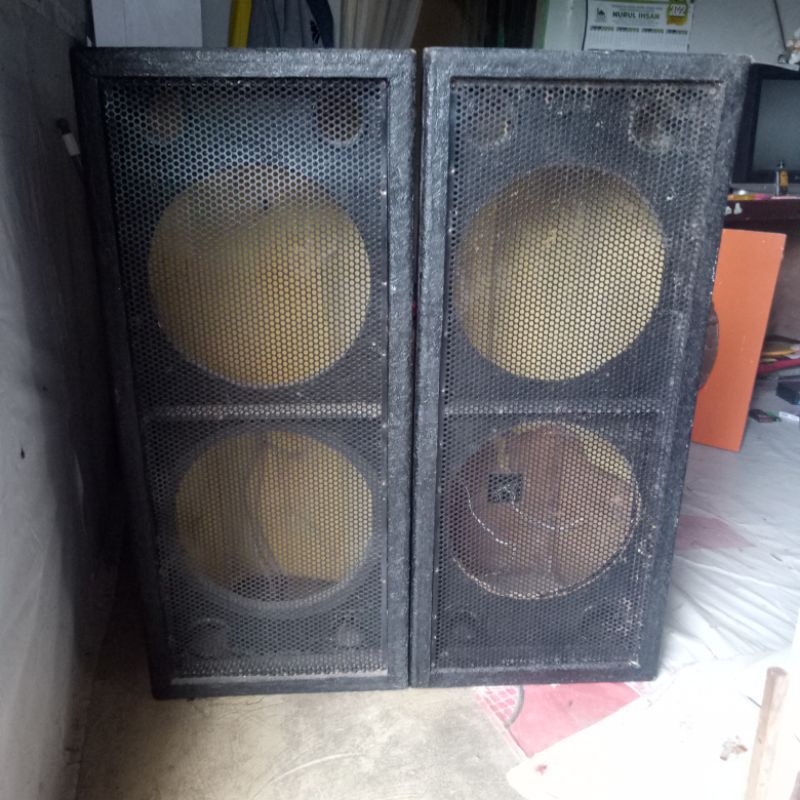 Jual 2 Box Speaker 15 Inch Double Model Kijing Sudah Resin Tanpa Gril ...