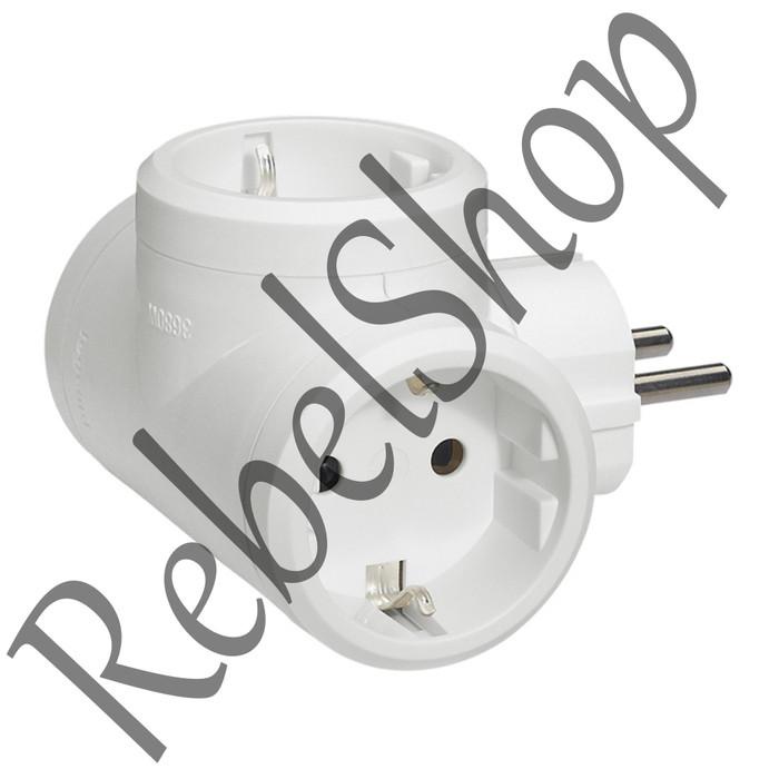 Jual Legrand Multi Socket Putih / Steker T / Lubang 3 Arah (050662 ...