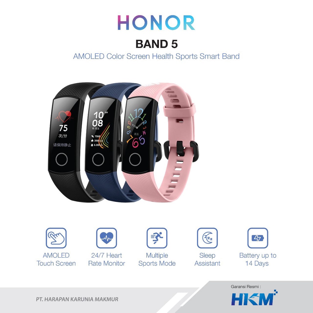 Jual Smartwatch HUAWEI HONOR BAND AMOLED ATM Waterproof Smart