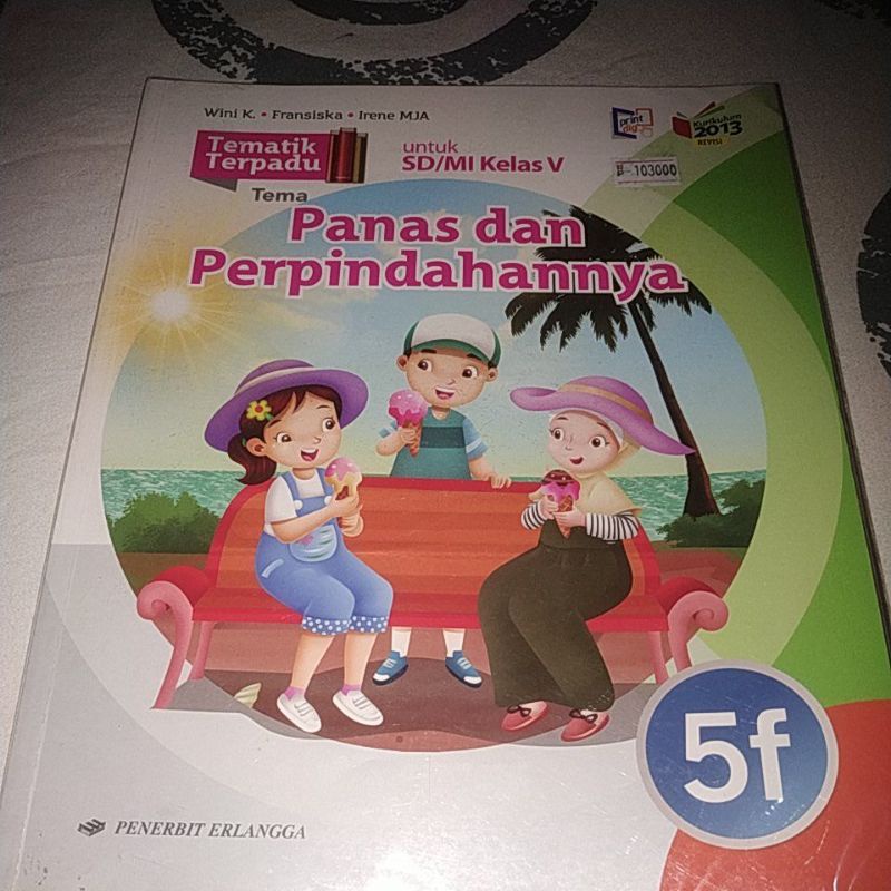 Jual Buku Tematik terpadu 5F kelas 5 SD/MI Erlangga (desk!) | Shopee ...