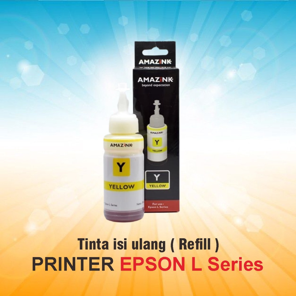 Jual Tinta Printer Epson L Series Ml Warna Yellow Untuk Isi Ulang Refill Printer Epson L