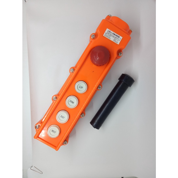 Jual Hoist Push Button Switch 4 Tombol with Emergency Stop Shopee