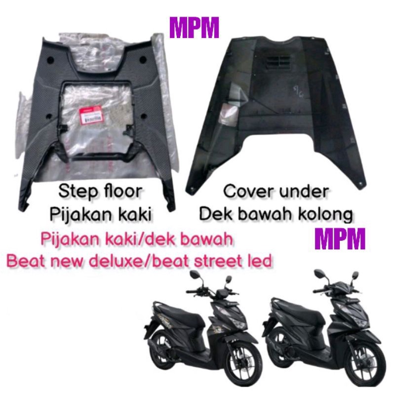 Jual FOOTREST ATAS / DEK ATAS / INJEKAN + TUTUP AKI BEAT DELUXE LED K1A