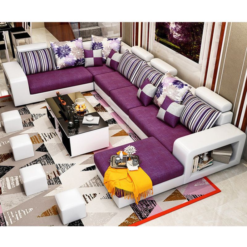 Jual Sofa Minimalis Sofa Letter U Sofa Elegant Cantik Ungu Fullseat ...