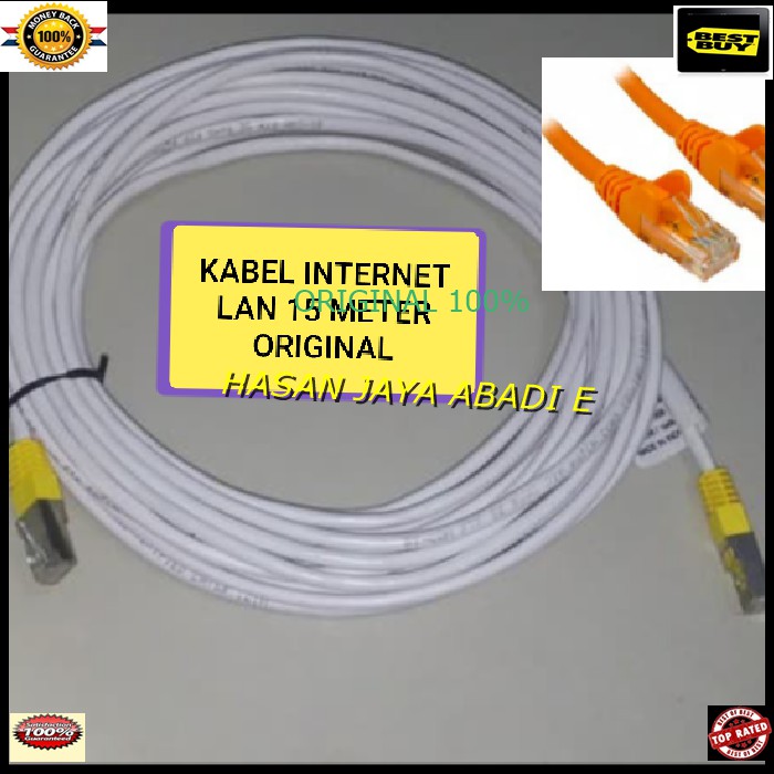 Jual J237 original BEST SELLER Kabel LAN rj45 UTP Scable konektor wifi ...