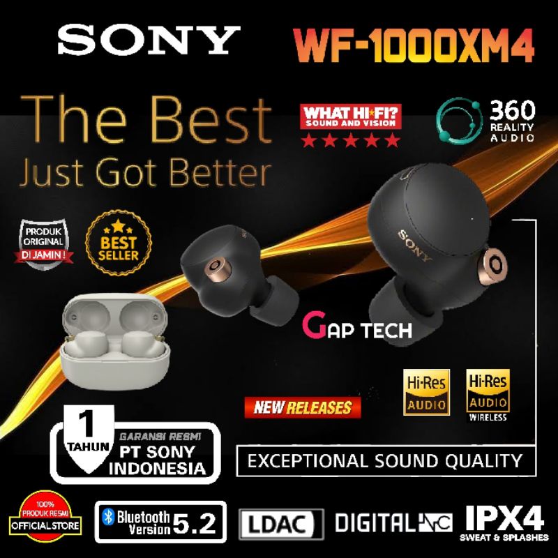 Jual SONY WF 1000XM4 / WF1000XM4 / WF 1000X M4 Wireless Noise ...