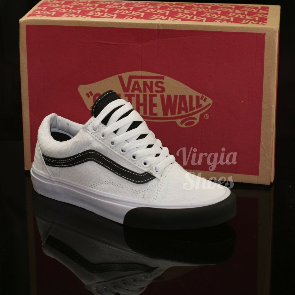 Vans old skool color block true white sales