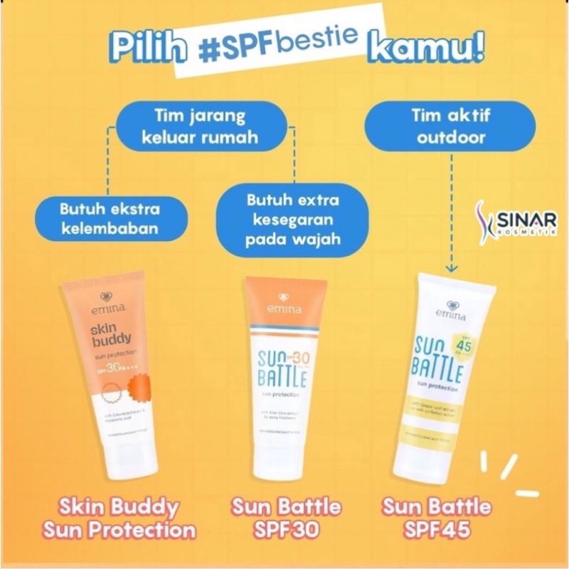 Jual EMINA SUNSCREEN SPF ALL VARIAN | Shopee Indonesia