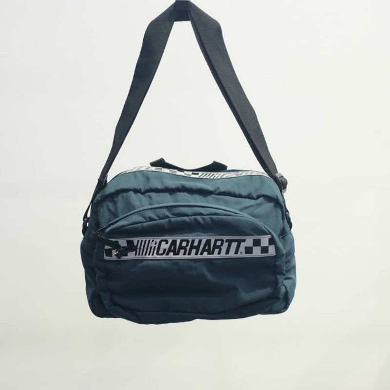 Jual Carhartt WIP Senna Shoulder Bag Black And Dark Blue Original Shopee Indonesia