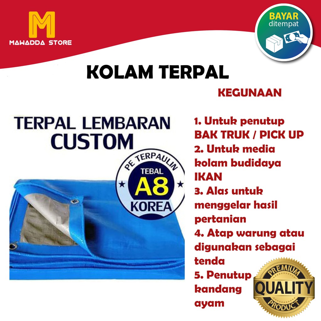 Jual Terpal PE Custom Terpaulin Korea A8 Original - Harga Per Meter ...