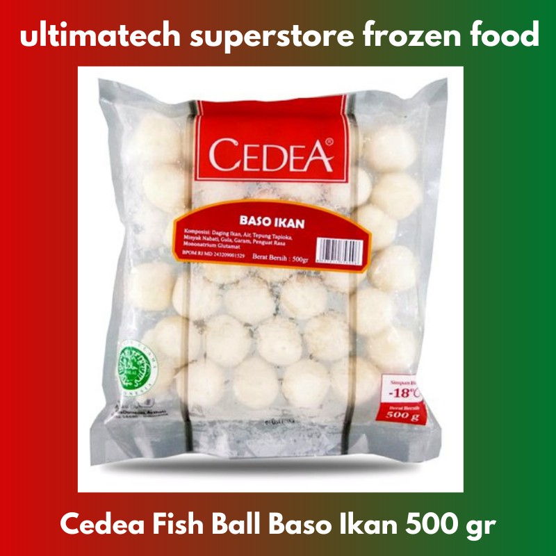 Jual Cedea Ikan Olahan Baso Bakso Ikan Besar 500 Gr Seafood Frozen Food