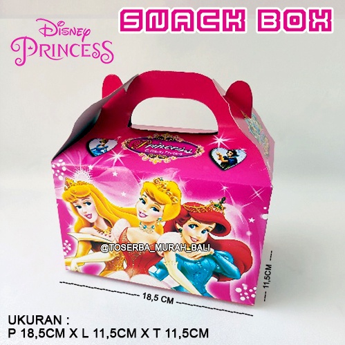 Jual Snack Box / Gift Box / Goodie Bag Ultah Disney Princess | Shopee ...