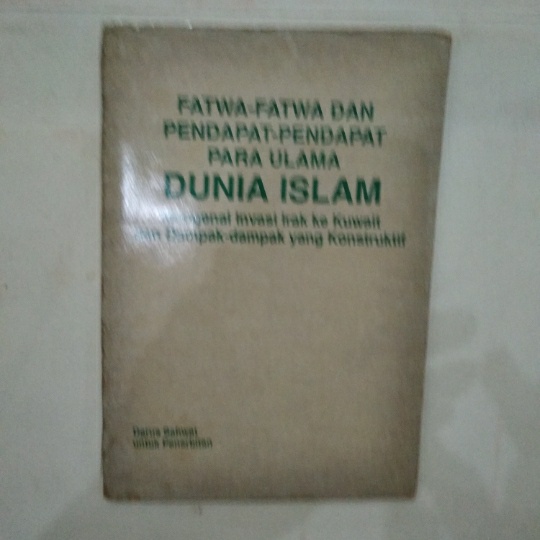 Jual Original Bekas FATWA-FATWA DAN PENDAPAT-PENDAPAT PARA ULAMA DUNIA ...