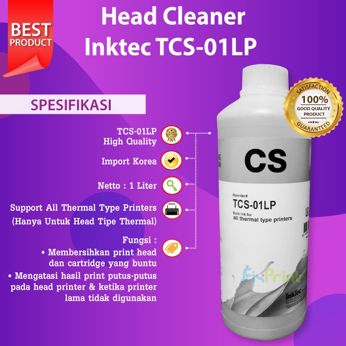 Jual HEAD CLEANER TCS 1 LITER CAIRAN PEMBERSIH HEAD CARTRIDGE EPSON