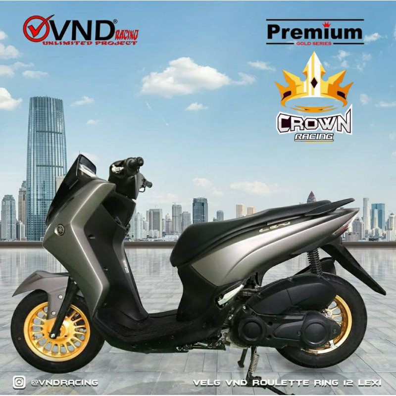Jual Velg VND Ring 12 Roulette Yamaha Lexi | Shopee Indonesia