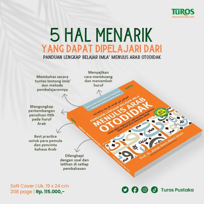 Jual PANDUAN LENGKAP BELAJAR MENULIS ARAB OTODIDAK Best Practice Pemula ...