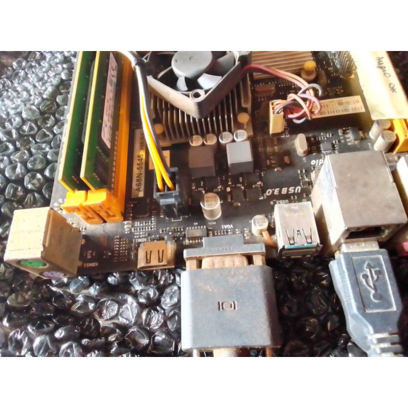 Jual motherboard biostar a68n 5545 dengan ram 8gb | Shopee Indonesia